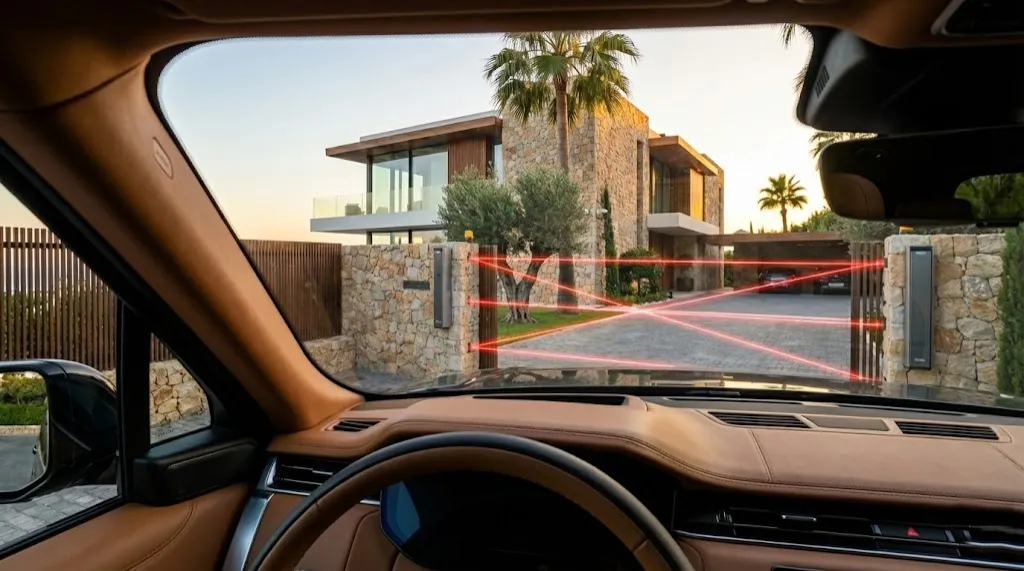 Puerta con deteccion infrarojos